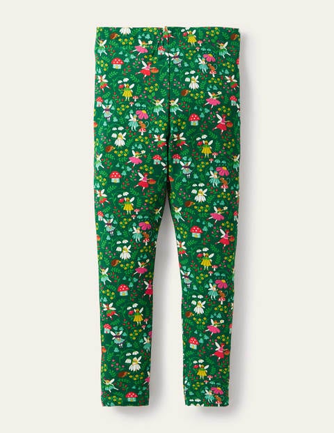 Fröhliche Leggings - Waldgrün, Feengarten Fröhliche Leggings - Waldgrün, Feengarten