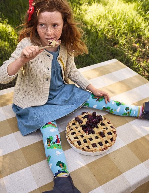 Fun Leggings - Surfboard Blue Red Riding Hood Fun Leggings - Surfboard Blue Red Riding Hood