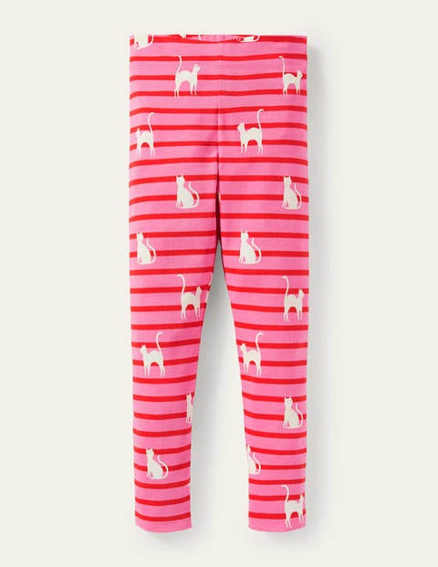 Fun Leggings - Pink/Red Glow-in-the-dark Cats Fun Leggings - Pink/Red Glow-in-the-dark Cats