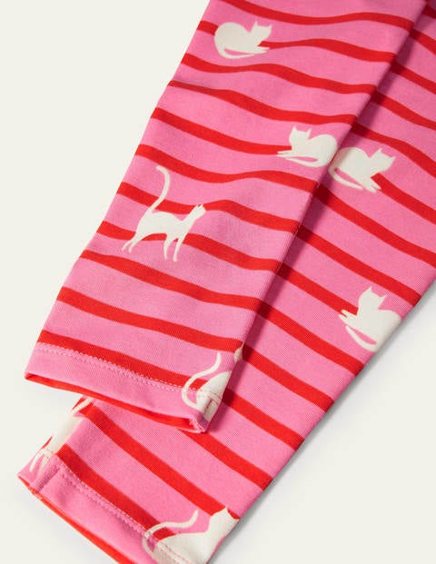 Fun Leggings - Pink/Red Glow-in-the-dark Cats Fun Leggings - Pink/Red Glow-in-the-dark Cats