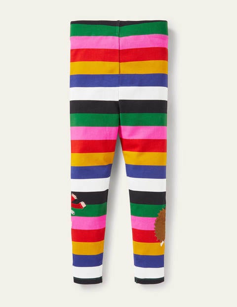 Fun Appliqué Leggings - Multi Stripe Animals Fun Appliqué Leggings - Multi Stripe Animals