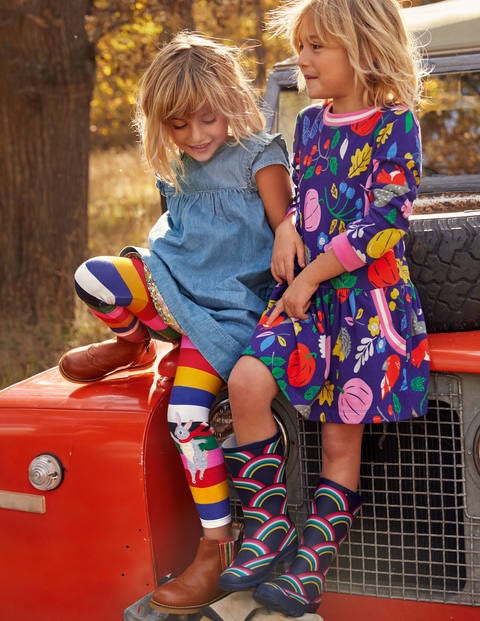 Fun Appliqué Leggings - Multi Stripe Animals Fun Appliqué Leggings - Multi Stripe Animals