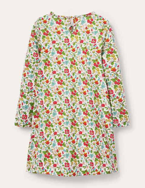 Jerseykleid mit großer Applikation - Naturweiß/Herbstbeere, Einhorn Jerseykleid mit großer Applikation - Naturweiß/Herbstbeere, Einhorn