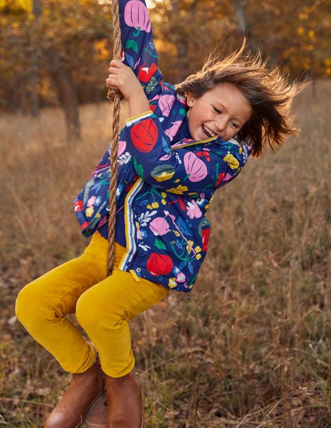 Sherpa Lined Anorak - Starboard Blue Forest Friends Sherpa Lined Anorak - Starboard Blue Forest Friends