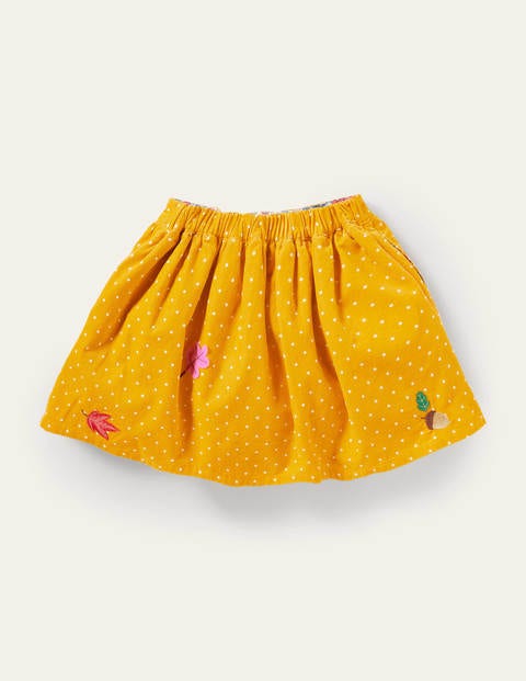 Cord Appliqué Skirt - Honeycomb Yellow Animals Cord Appliqué Skirt - Honeycomb Yellow Animals