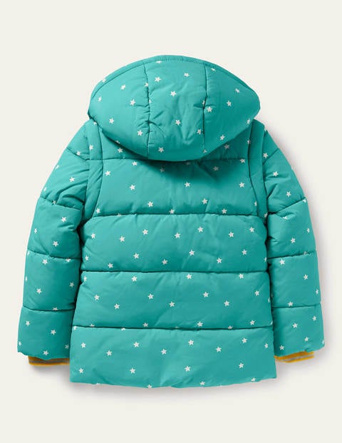 Cosy 2 in 1 Padded Jacket - Brook Blue Confetti Star Cosy 2 in 1 Padded Jacket - Brook Blue Confetti Star