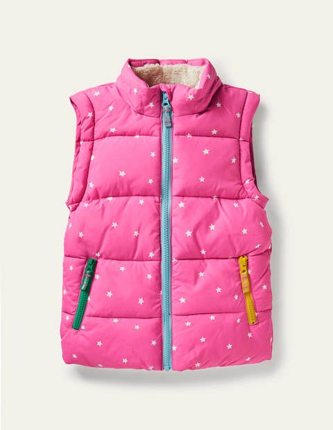 Cosy 2 in 1 Padded Jacket - Tickled Pink Confetti Star Cosy 2 in 1 Padded Jacket - Tickled Pink Confetti Star