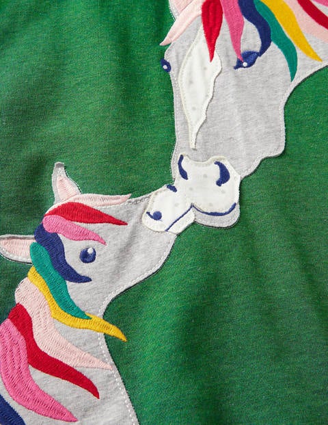 Robe-sweat à appliqué - Chevaux vert des Highlands Robe-sweat à appliqué - Chevaux vert des Highlands