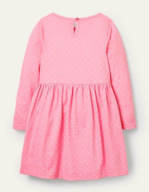 Fun Appliqué Dress - Formica Pink Deer Fun Appliqué Dress - Formica Pink Deer