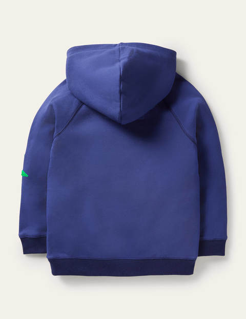 Kapuzenpullover mit Applikation - Segelblau, Sterne Kapuzenpullover mit Applikation - Segelblau, Sterne