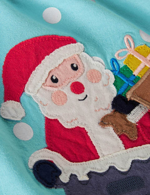 Lift-the-flap T-shirt - Frost Blue Father Christmas Lift-the-flap T-shirt - Frost Blue Father Christmas