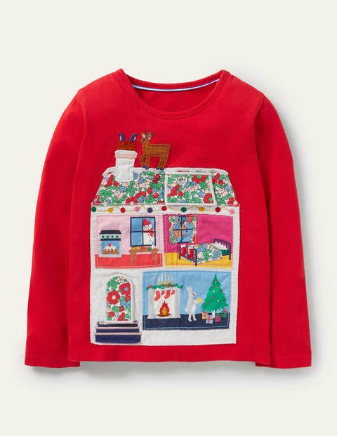 Lift-the-flap T-shirt - Rockabilly Red House Lift-the-flap T-shirt - Rockabilly Red House