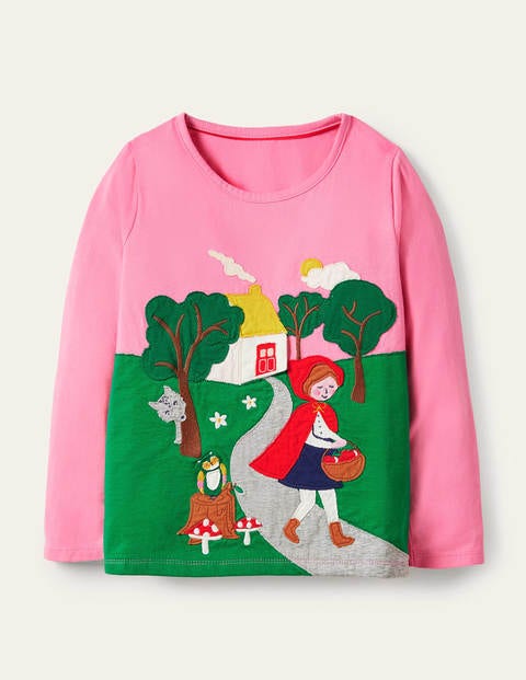 Lift-the-flap T-shirt - Formica Pink Red Riding Hood Lift-the-flap T-shirt - Formica Pink Red Riding Hood