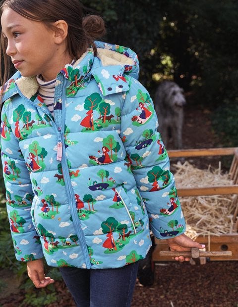Doudoune cosy - Petit chaperon rouge bleu surf Doudoune cosy - Petit chaperon rouge bleu surf