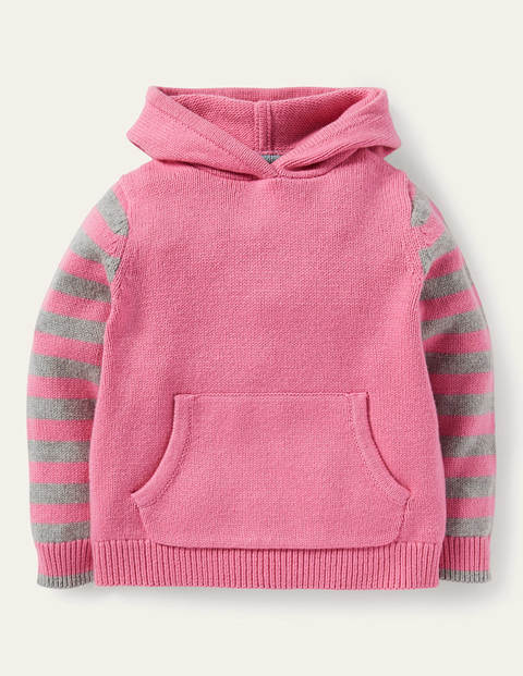 Sweat à capuche en maille motif lapin - Rose formica Sweat à capuche en maille motif lapin - Rose formica