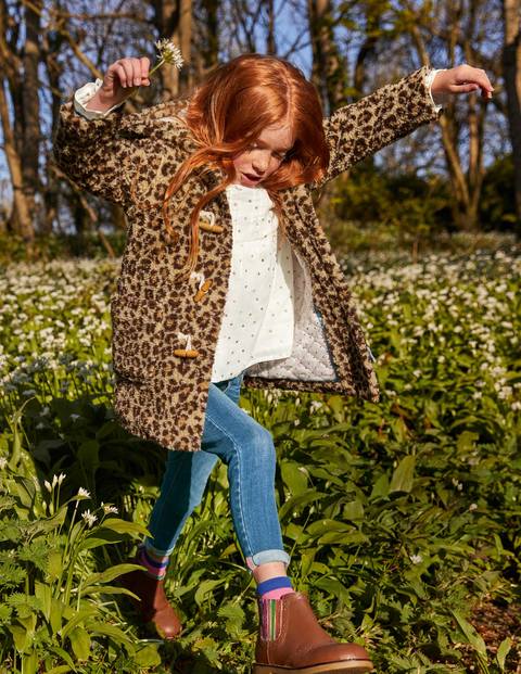 Cosy Borg Duffle Coat - Leopard Print Cosy Borg Duffle Coat - Leopard Print