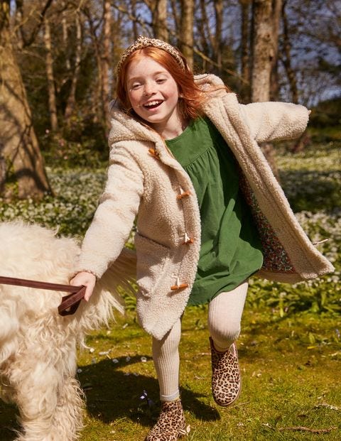 Cosy Borg Duffle Coat - Oatmeal Cosy Borg Duffle Coat - Oatmeal