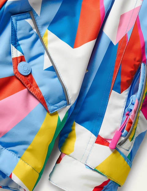 All-Weather Waterproof Jacket - Surfboard Blue Rainbow Star All-Weather Waterproof Jacket - Surfboard Blue Rainbow Star