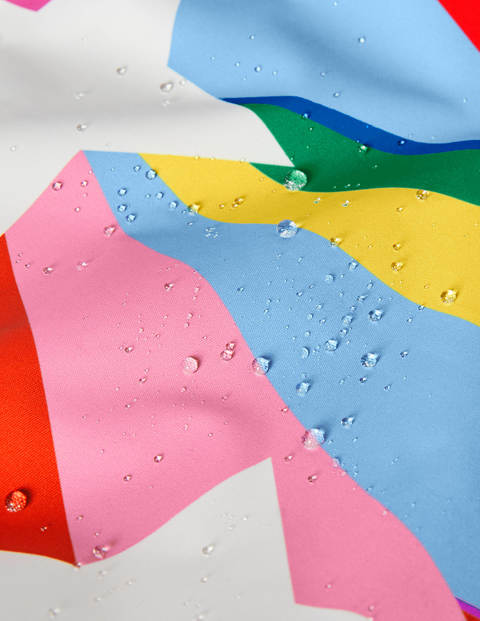 All-Weather Waterproof Jacket - Surfboard Blue Rainbow Star All-Weather Waterproof Jacket - Surfboard Blue Rainbow Star