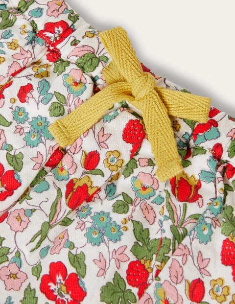 Tiered Ruffle Skirt - Ivory Autumn Berry Floral Tiered Ruffle Skirt - Ivory Autumn Berry Floral