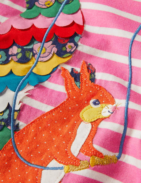 Big Appliqué T-shirt - Petal Pink/ Ivory Squirrel Big Appliqué T-shirt - Petal Pink/ Ivory Squirrel