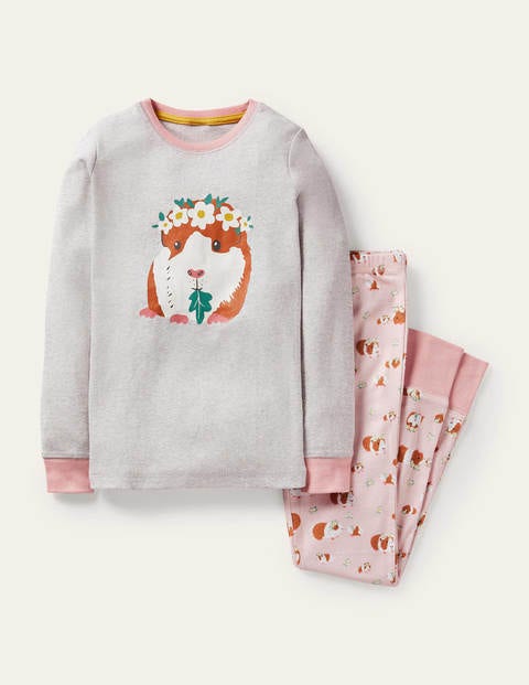 Snug Long John Pajamas - Dusty Pink Guinea Pigs Snug Long John Pajamas - Dusty Pink Guinea Pigs
