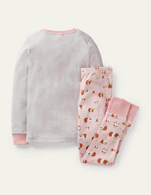 Snug Long John Pajamas - Dusty Pink Guinea Pigs Snug Long John Pajamas - Dusty Pink Guinea Pigs