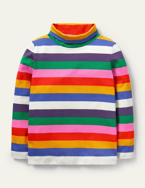 Superweiches Oberteil mit Rollkragen - Bunt, Gestreift Superweiches Oberteil mit Rollkragen - Bunt, Gestreift