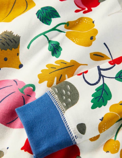 Schlafanzug im 2er-Pack mit anliegender Passform - Naturweiß/Blau, Waldfreunde Schlafanzug im 2er-Pack mit anliegender Passform - Naturweiß/Blau, Waldfreunde