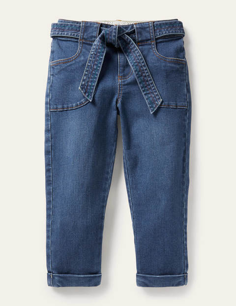 Mini-me-Jeans mit Regenbogentaille - Mittleres Vintageblau, Denim Mini-me-Jeans mit Regenbogentaille - Mittleres Vintageblau, Denim