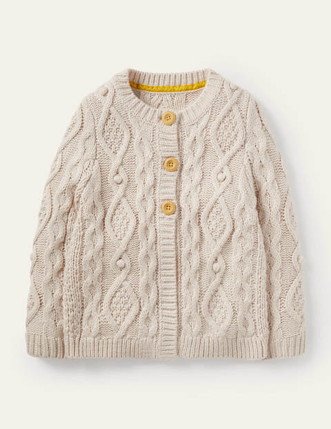 Cable Cardigan - Ecru Marl Cable Cardigan - Ecru Marl