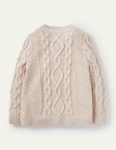 Cable Cardigan - Ecru Marl Cable Cardigan - Ecru Marl