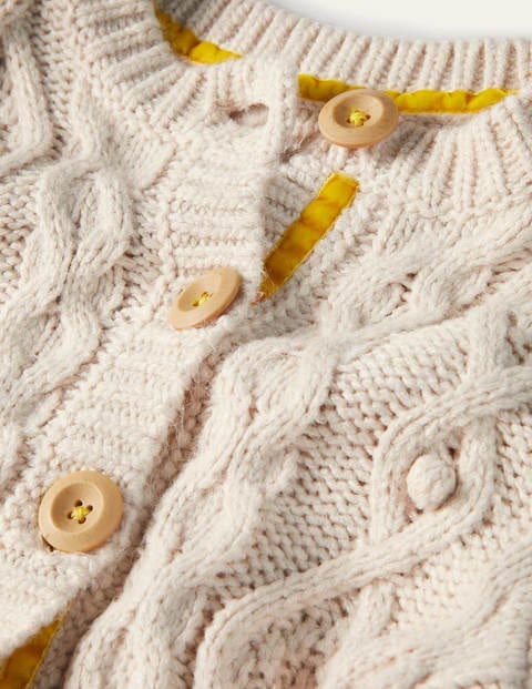 Cable Cardigan - Ecru Marl Cable Cardigan - Ecru Marl