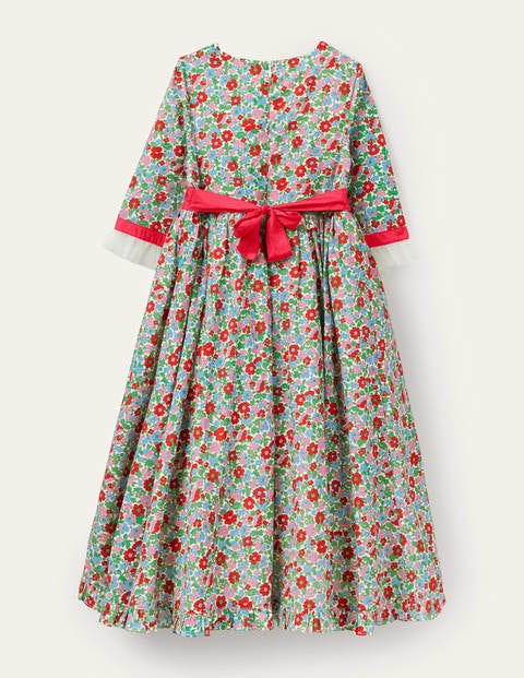 Stufenkleid mit Blumenmuster - Bunt/Vintage, Blüte Stufenkleid mit Blumenmuster - Bunt/Vintage, Blüte