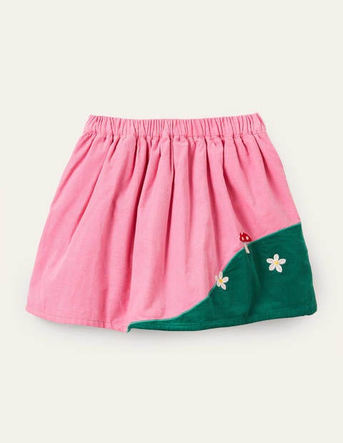 Appliqué Scene Cord Skirt - Formica PInk Red Riding Hood Appliqué Scene Cord Skirt - Formica PInk Red Riding Hood