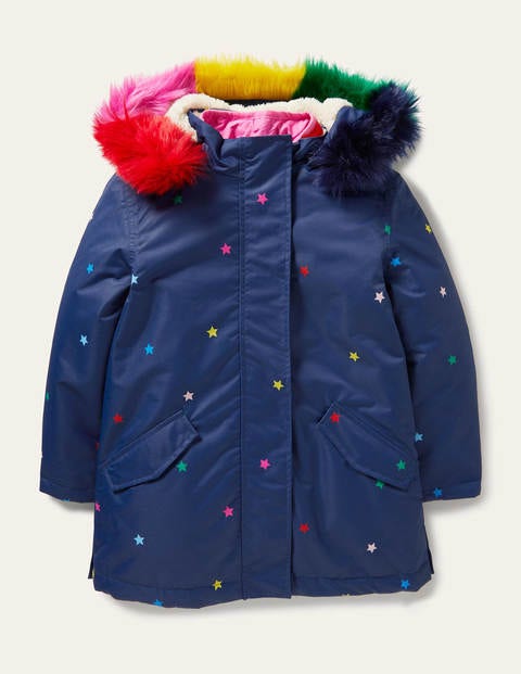 Wasserdichter 4-in-1-Parka - Navy/Bunt, Sterne Wasserdichter 4-in-1-Parka - Navy/Bunt, Sterne