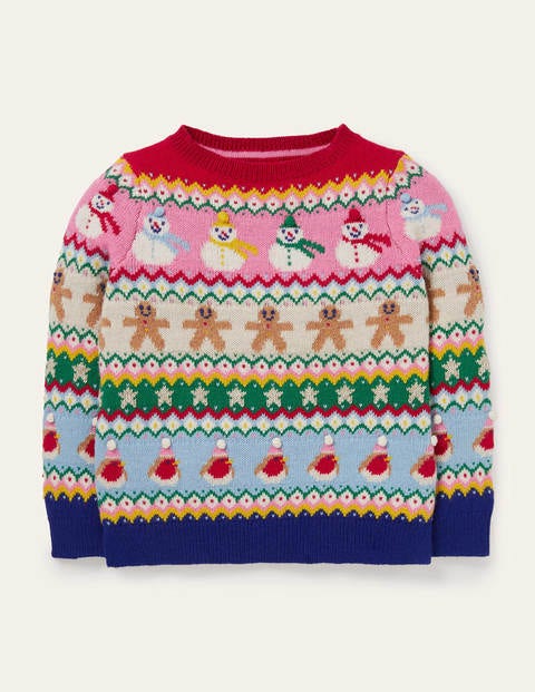 Festlicher Fair-Isle-Pullover - Festliches Fair-Isle-Muster Festlicher Fair-Isle-Pullover - Festliches Fair-Isle-Muster
