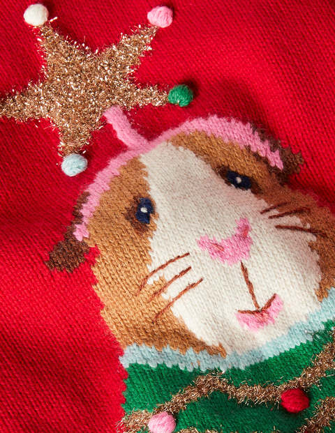 Fun Festive Jumper - Rockabilly Red Guinea Pig Fun Festive Jumper - Rockabilly Red Guinea Pig