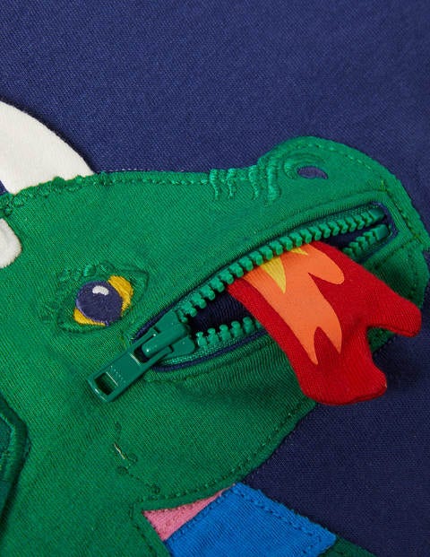 Zip Applique T Shirt Starboard Blue Dragon Boden Uk Zip Applique T Shirt Starboard Blue Dragon Boden Uk