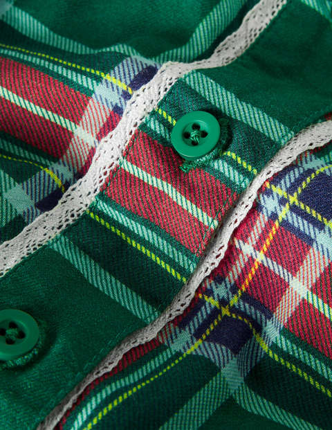 Nostalgic Checked Woven Top - Forest Green Check Nostalgic Checked Woven Top - Forest Green Check