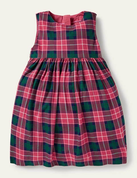 Cordelia Dress - Damask Pink Check Cordelia Dress - Damask Pink Check