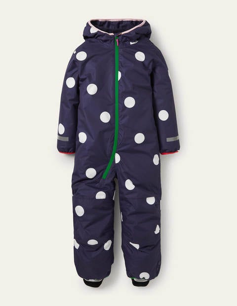 Waterproof Puddle Suit - College Navy Confetti Spot