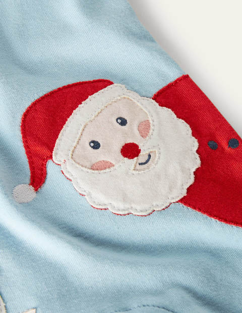 Weihnachtlicher Strampler - Surfbrett-Blau Weihnachtlicher Strampler - Surfbrett-Blau