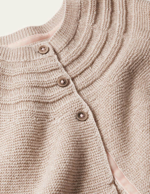 Baumwoll-Kaschmir-Cardigan - Gold, Glitzer Baumwoll-Kaschmir-Cardigan - Gold, Glitzer