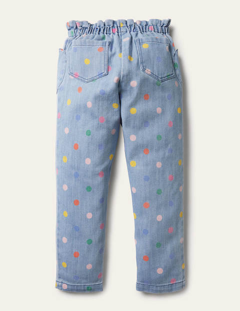 Pull-on Trousers - Chambray Multi Spot Pull-on Trousers - Chambray Multi Spot