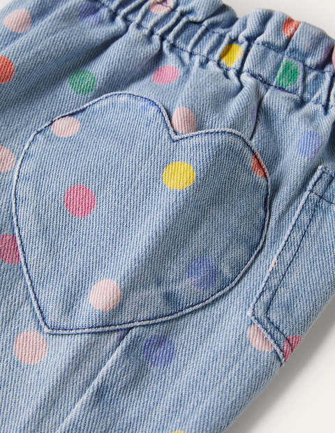 Pull-on Trousers - Chambray Multi Spot Pull-on Trousers - Chambray Multi Spot