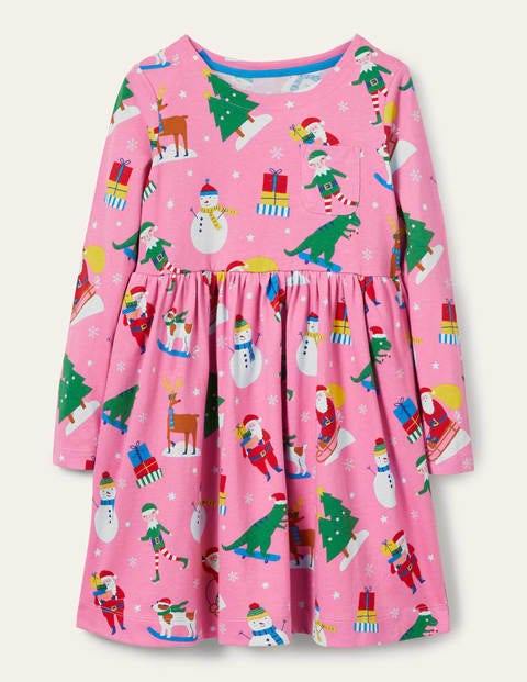 Robe fun en jersey à manches longues - Amis festifs rose pétale Robe fun en jersey à manches longues - Amis festifs rose pétale