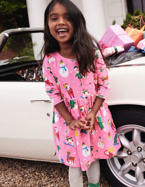 Robe fun en jersey à manches longues - Amis festifs rose pétale Robe fun en jersey à manches longues - Amis festifs rose pétale