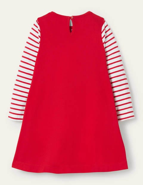 Big Appliqué Jersey Dress - Rockabilly Red Stage Big Appliqué Jersey Dress - Rockabilly Red Stage