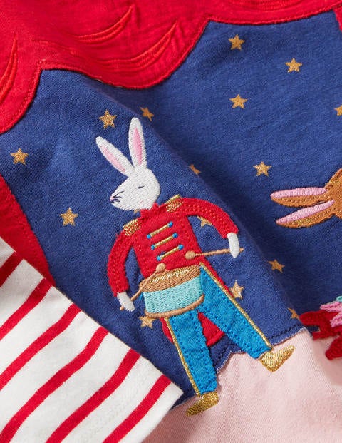 Big Appliqué Jersey Dress - Rockabilly Red Stage Big Appliqué Jersey Dress - Rockabilly Red Stage